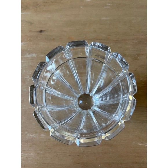 1980's Vintage Mikasa Germany Prism Glass Vase Reflective Reflections Pattern - Picture 4 of 5